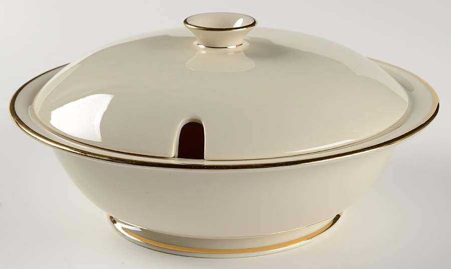 Classic Dignity Gold Round Covered Vegetable by Fine Arts-1