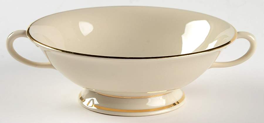 Classic Dignity Gold Footed Cream Soup Bowl by Fine Arts-1