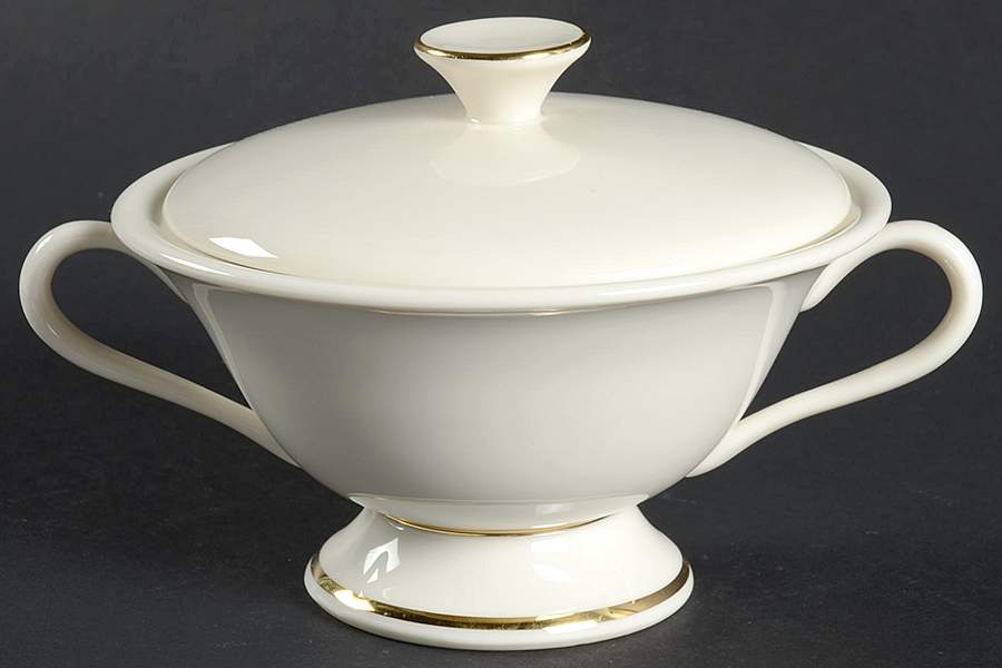 Classic Dignity Gold Sugar Bowl & Lid by Fine Arts-1