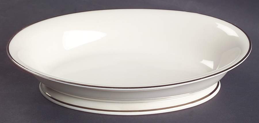 Classic Dignity Platinum 8" Oval Vegetable Bowl by Fine Arts-1