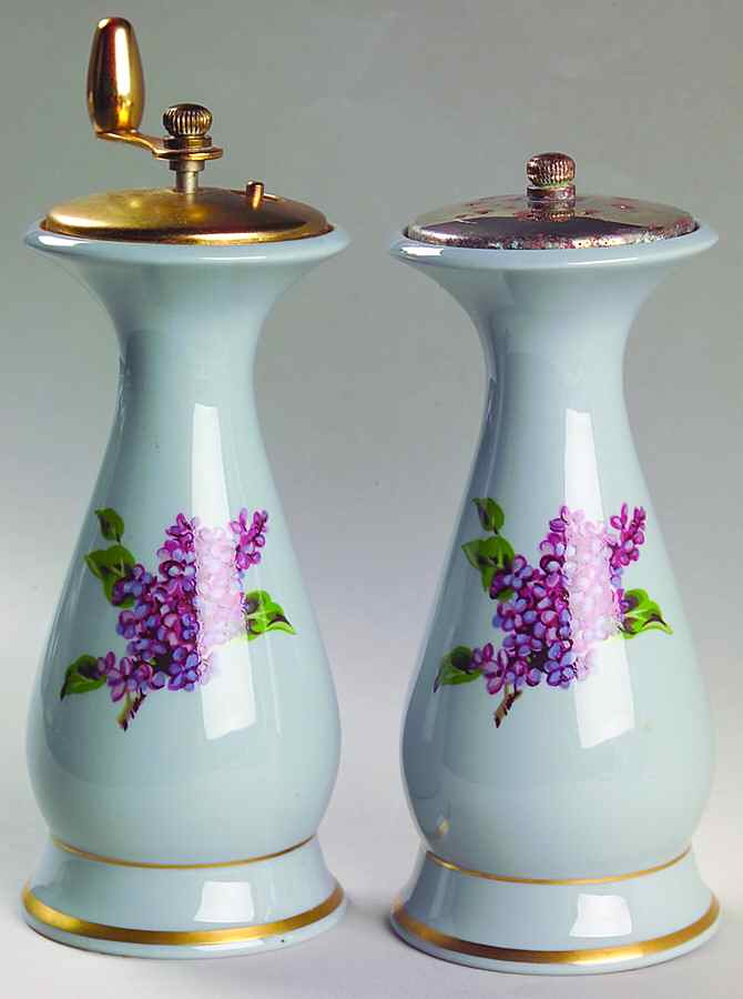 Georgian Lilac Salt Mill & Pepper Mill Set by Fine Arts-1