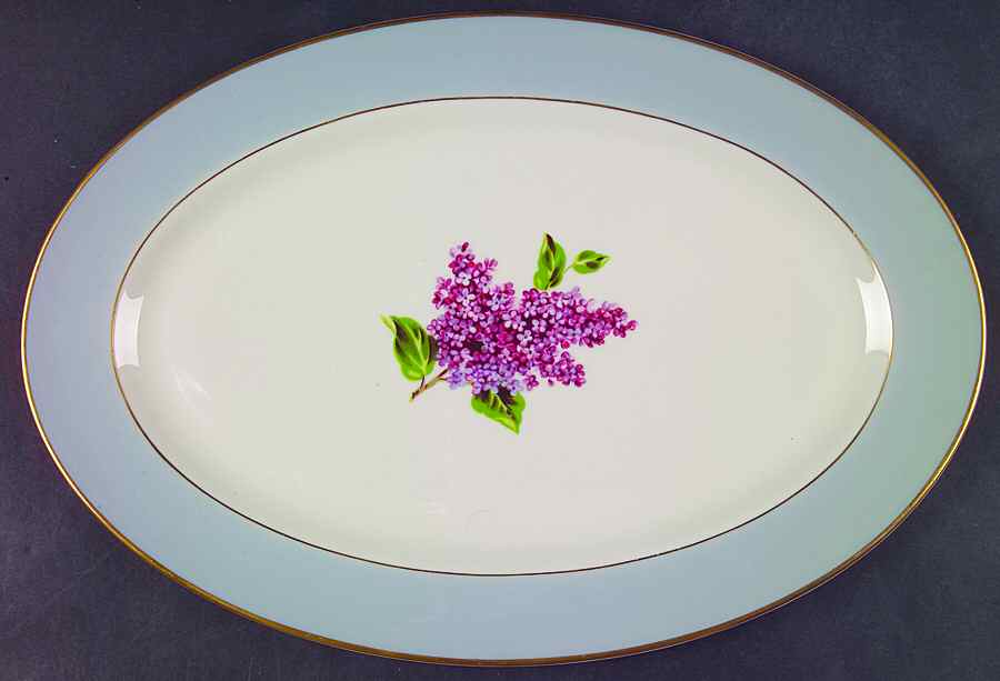 Georgian Lilac 13" Oval Serving Platter by Fine Arts-1