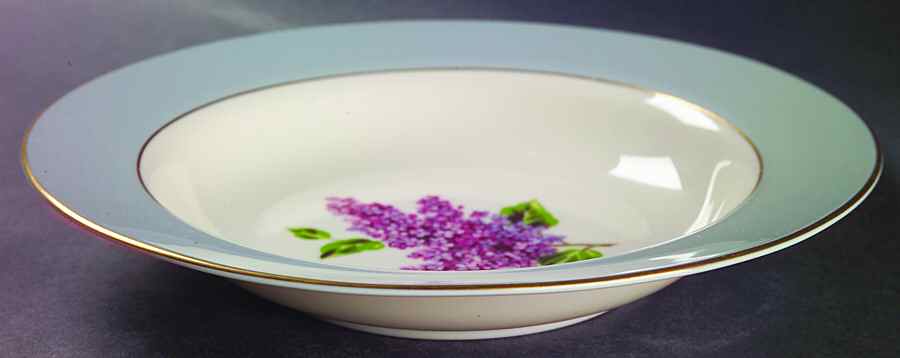Georgian Lilac Large Rim Soup Bowl by Fine Arts-1