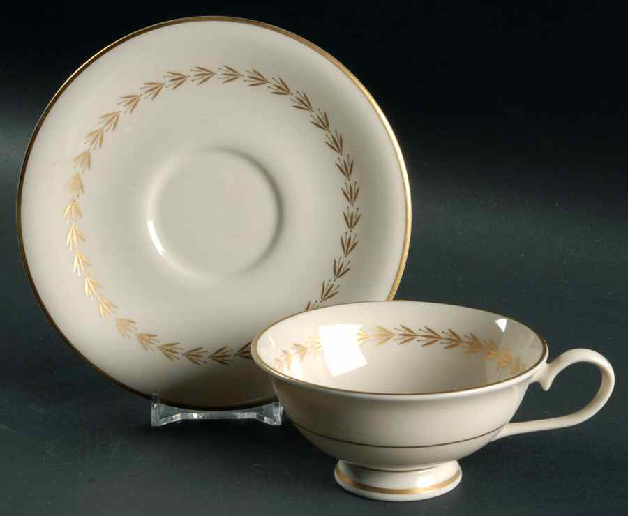 Golden Classic Footed Cup & Saucer Set by Fine Arts-1