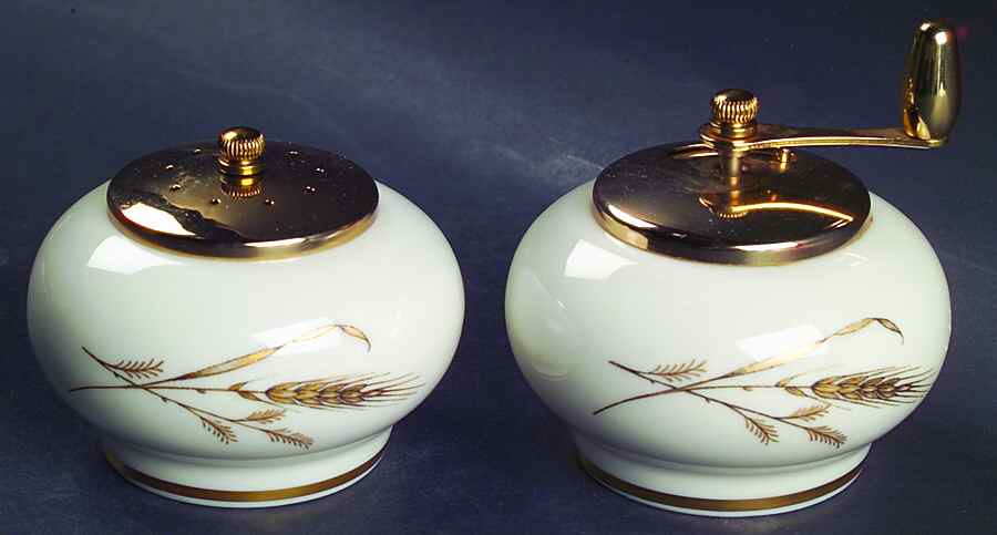 Golden Harvest Salt Mill & Pepper Mill Set by Fine Arts-1