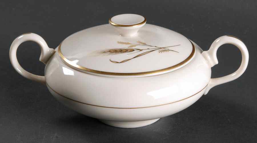 Golden Harvest Sugar Bowl & Lid by Fine Arts-1
