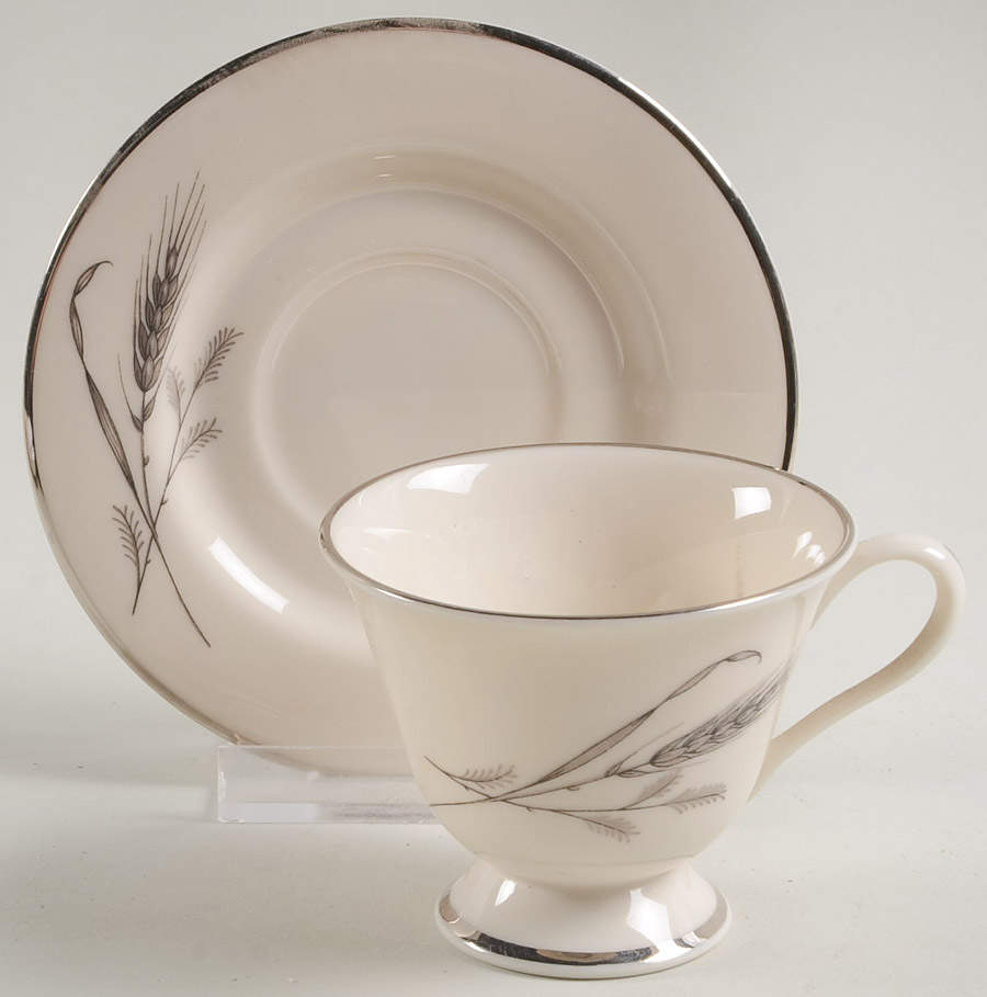 Harvest Time Footed Demitasse Cup & Saucer Set by Fine Arts-1