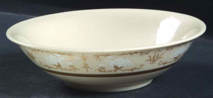 Kenwood Castle Gold and White Coupe Cereal Bowl by Fine Arts-1