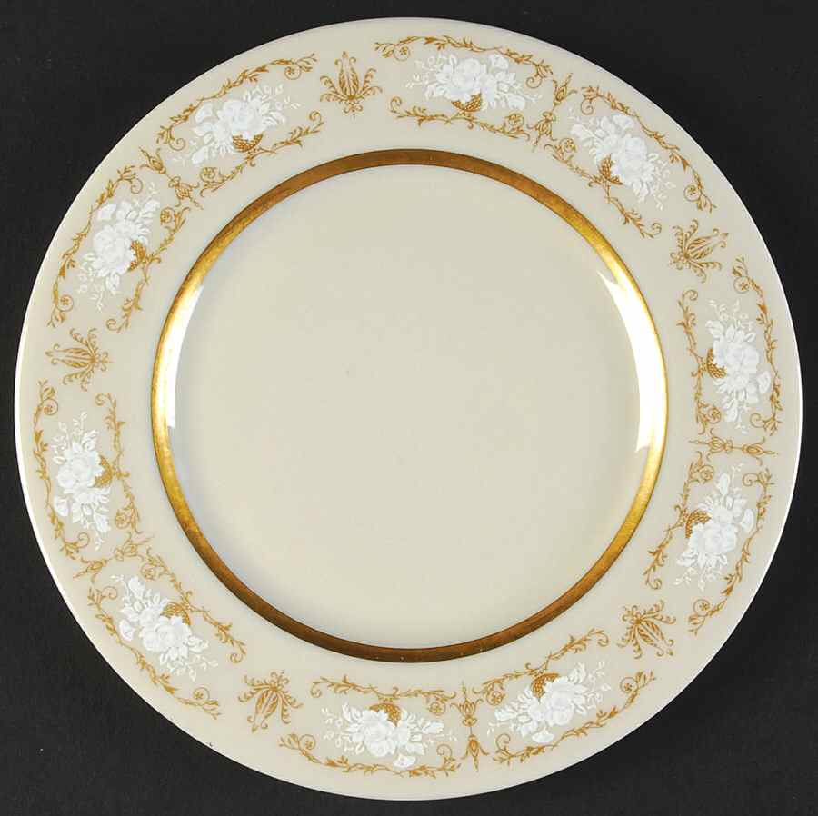 Kenwood Castle Gold and White Bread & Butter Plate by Fine Arts-1