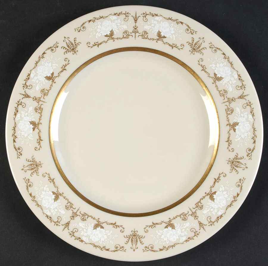 Kenwood Castle Gold and White Salad Plate by Fine Arts-1