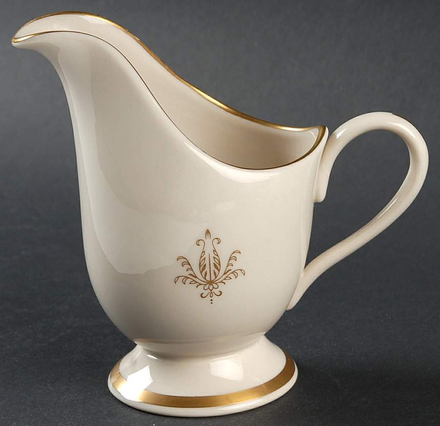 Kenwood Castle Gold and White Creamer by Fine Arts-1