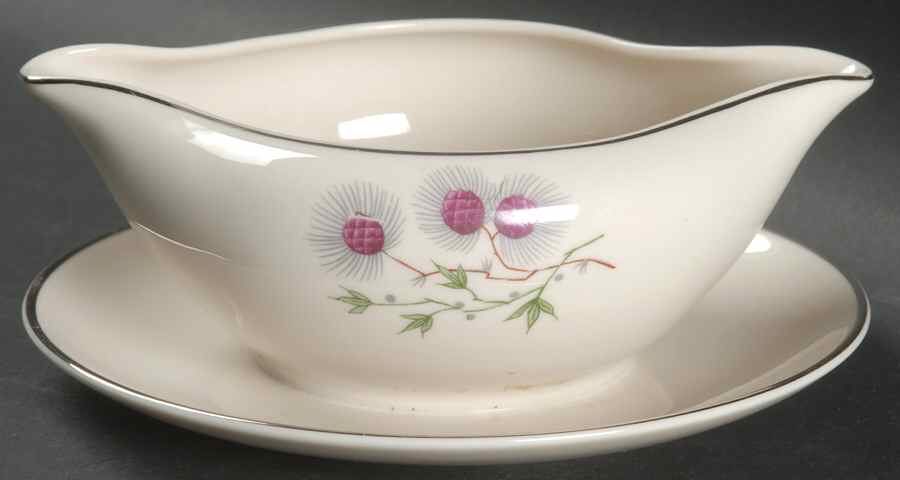 Larchwood Gravy Boat with Attached Underplate by Fine Arts-1
