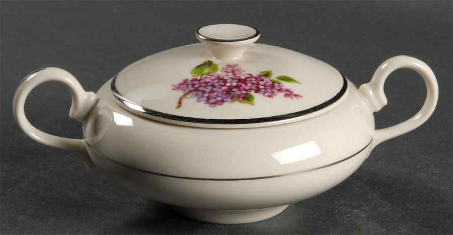 Lilac Sugar Bowl & Lid by Fine Arts-1