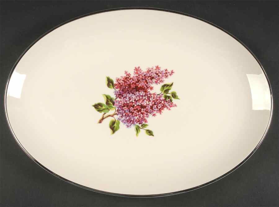 Lilac 15" Oval Serving Platter by Fine Arts-1