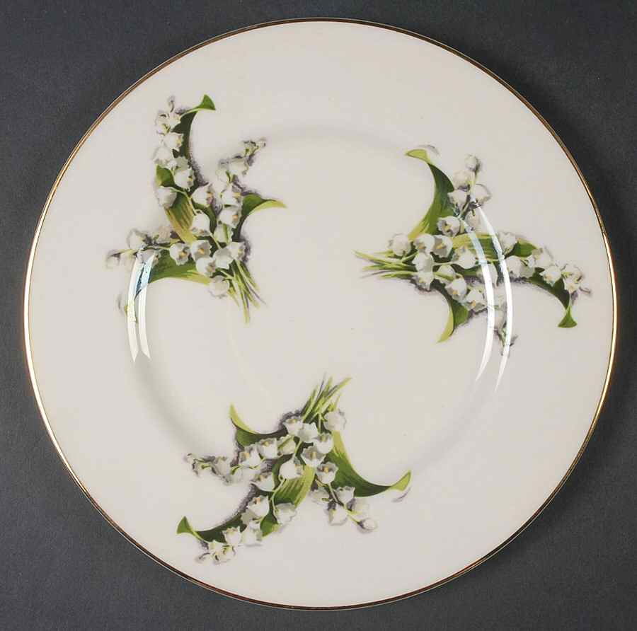 Lily of The Valley Salad Plate by Fine Arts-1