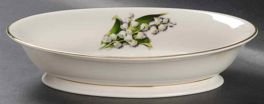 Lily of The Valley 8" Oval Vegetable Bowl by Fine Arts-1