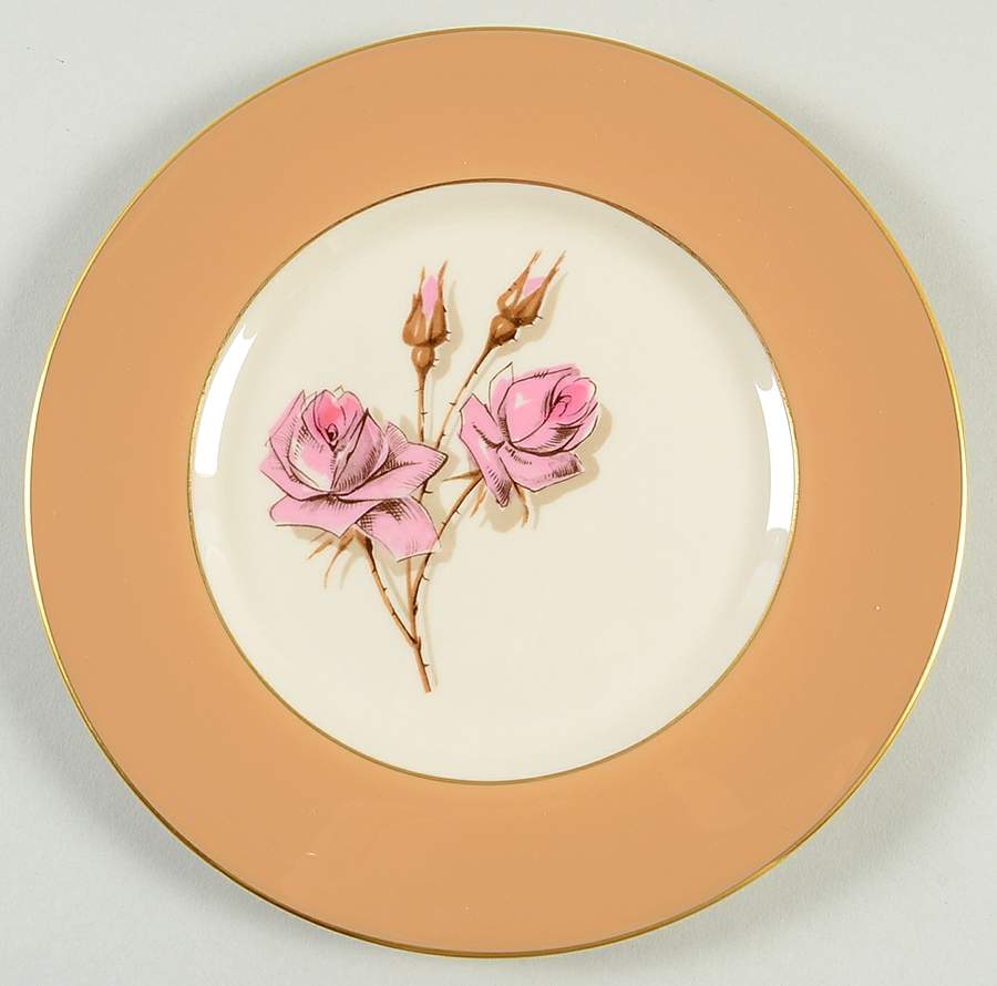 Mission Rose Salad Plate by Fine Arts-1