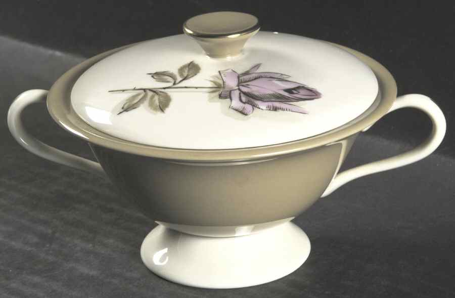 Mission Rose Sugar Bowl & Lid by Fine Arts-1