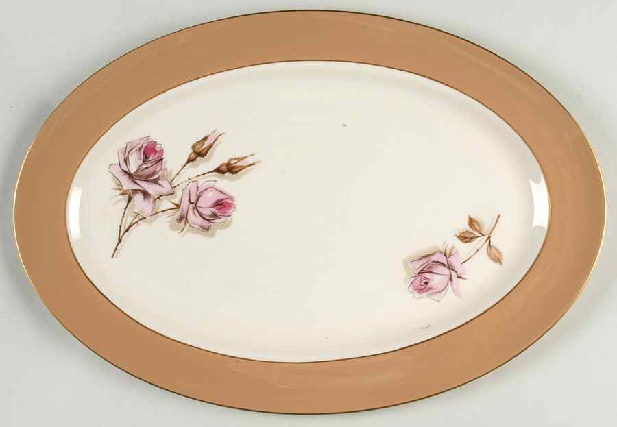 Mission Rose 13" Oval Serving Platter by Fine Arts-1