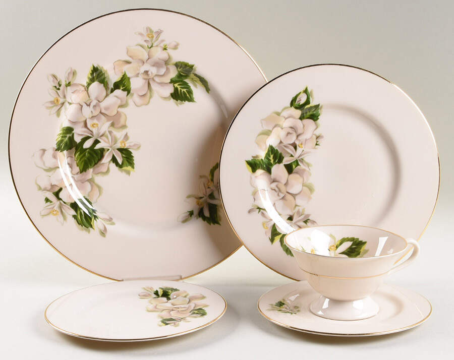 Orange Blossom & Gardenia 5 Piece Place Setting by Fine Arts-1