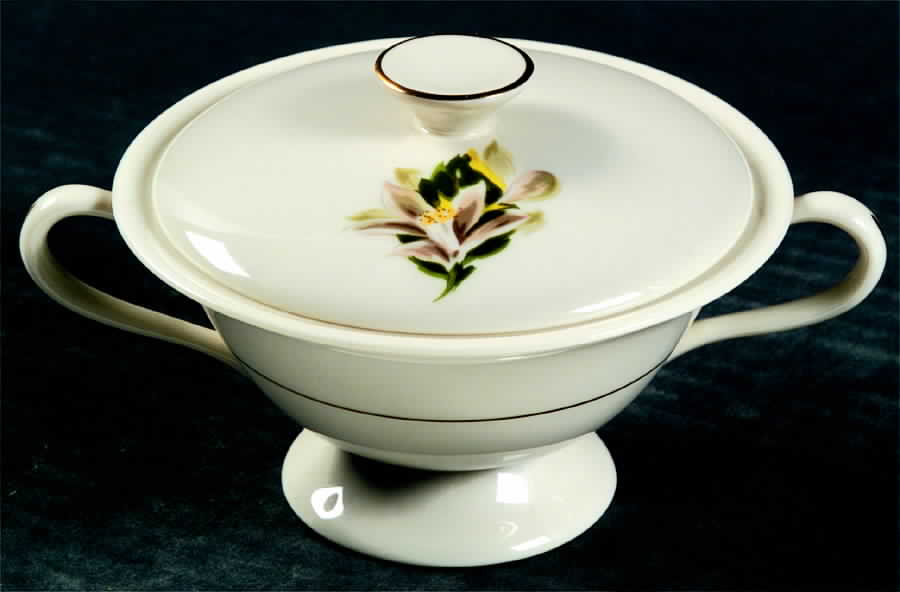 Orange Blossom & Gardenia Sugar Bowl & Lid by Fine Arts-1