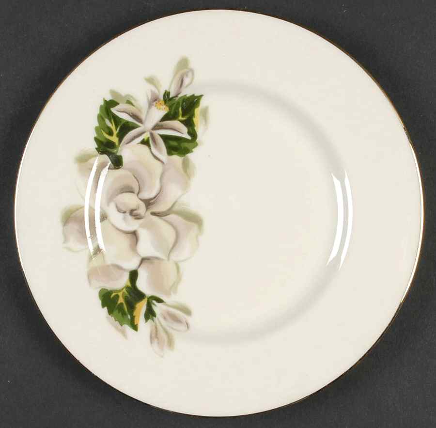 Orange Blossom & Gardenia Bread & Butter Plate by Fine Arts-1