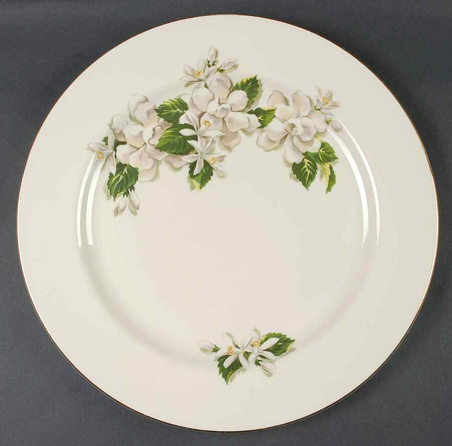 Orange Blossom & Gardenia 13" Chop Plate (Round Platter) by Fine Arts-1