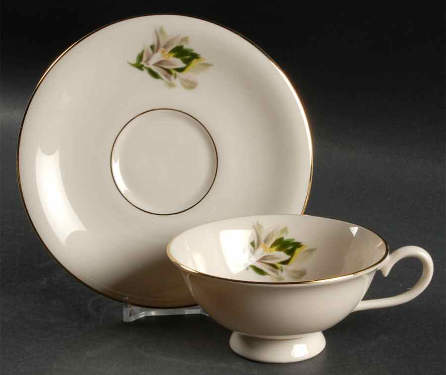 Remembrance Footed Cup & Saucer Set by Fine Arts-1
