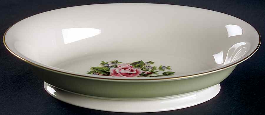 Romance Rose 10" Oval Vegetable Bowl by Fine Arts-1
