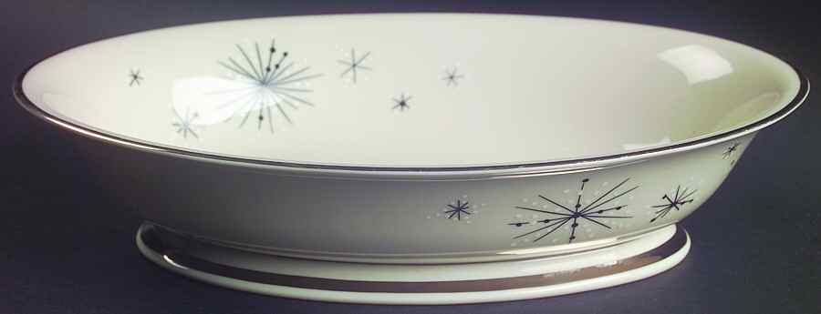 Romance of The Stars Cream 10" Oval Vegetable Bowl by Fine Arts-1