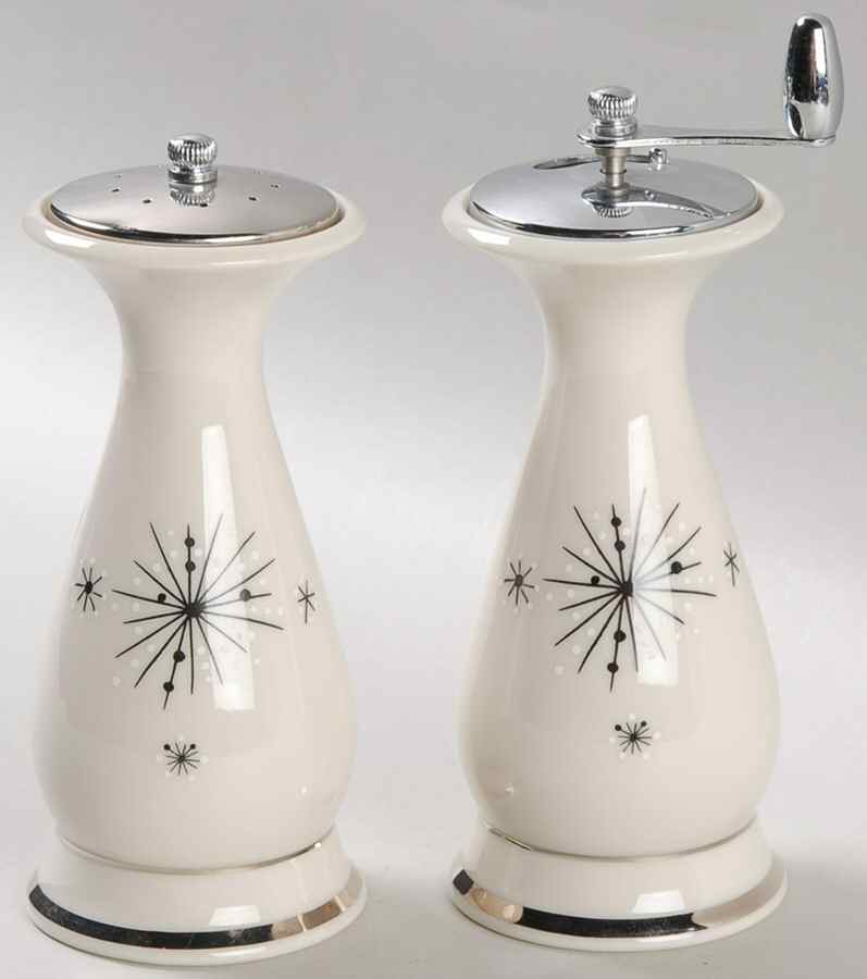 Romance of The Stars Cream Salt Mill & Pepper Mill Set by Fine Arts-1