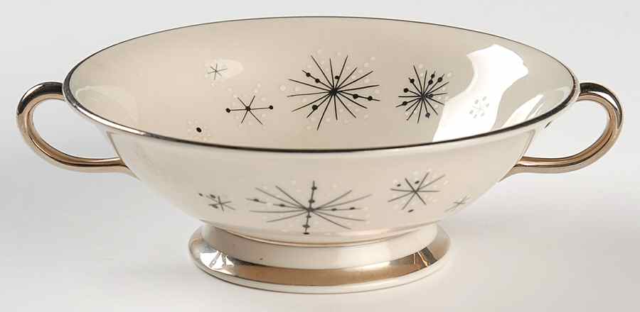 Romance of The Stars Cream Footed Cream Soup Bowl by Fine Arts-1