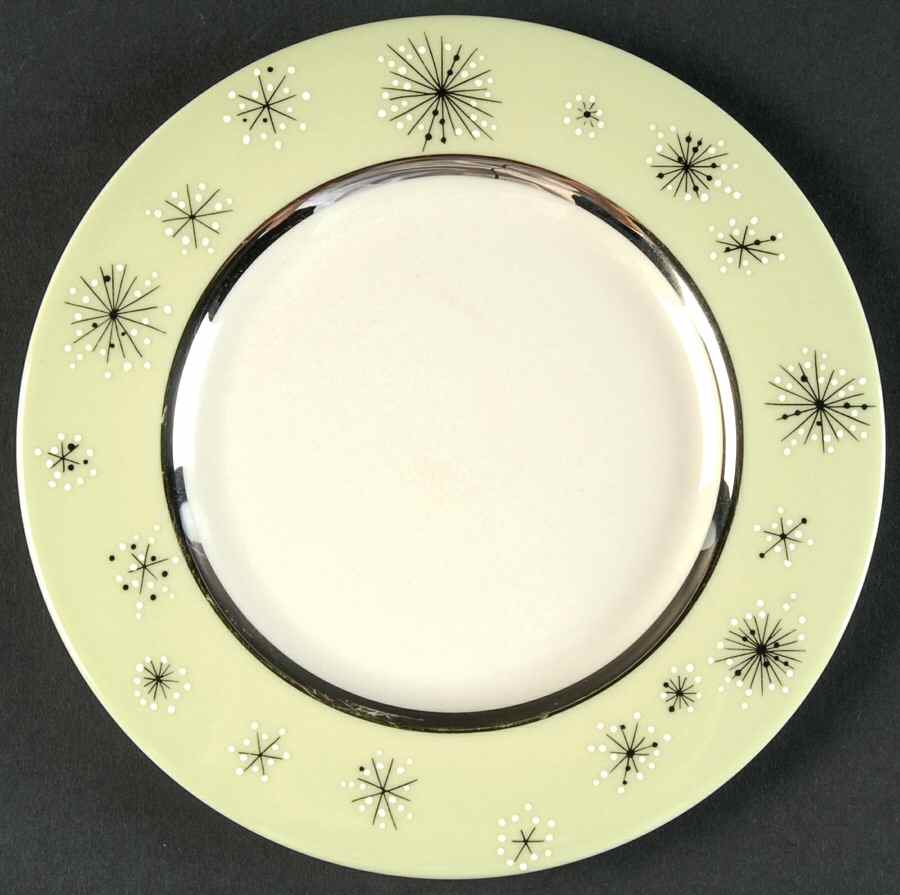 Romance of The Stars Green Bread & Butter Plate by Fine Arts-1