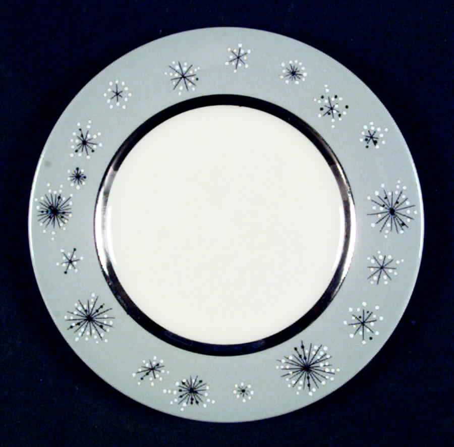 Romance of The Stars Grey Bread & Butter Plate by Fine Arts-1