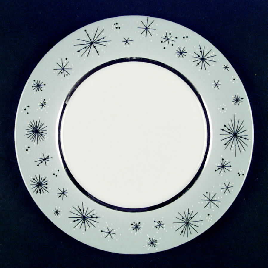 Romance of The Stars Grey Dinner Plate by Fine Arts-1