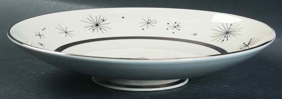 Romance of The Stars Grey Round Compote (Height X Width) by Fine Arts-1