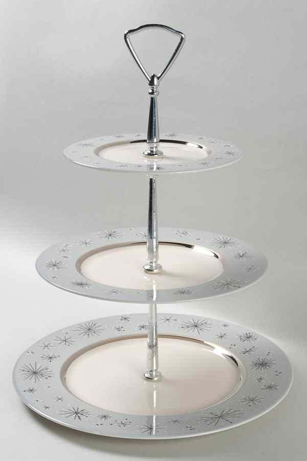 Romance of The Stars Grey 3-Tiered Serving Tray (DP, SP, BB) by Fine Arts-1