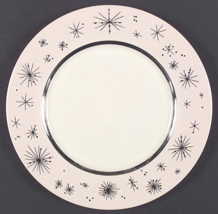 Romance of The Stars Pink Dinner Plate by Fine Arts-1