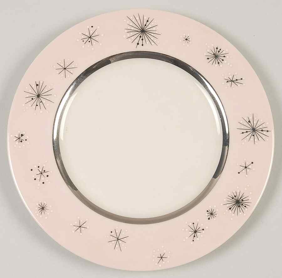 Romance of The Stars Pink Bread & Butter Plate by Fine Arts-1