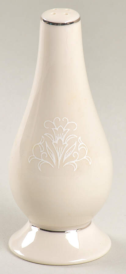 Spanish Lace White Pepper Shaker by Fine Arts-1