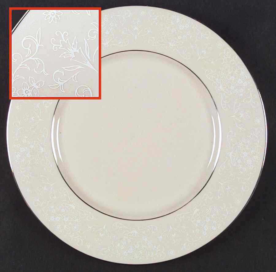 Spanish Lace White Dinner Plate by Fine Arts-1