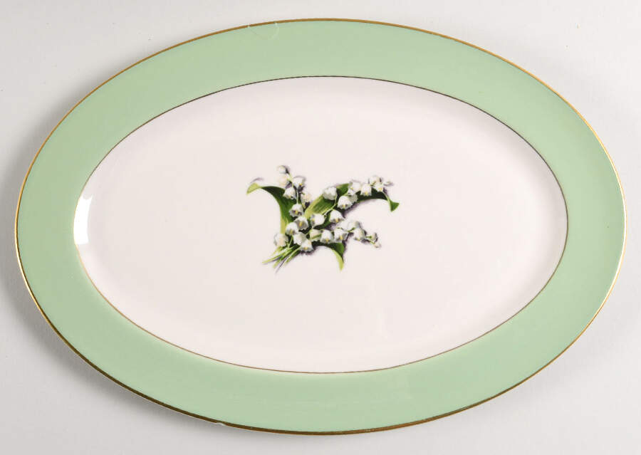 Springtime 13" Oval Serving Platter by Fine Arts-1