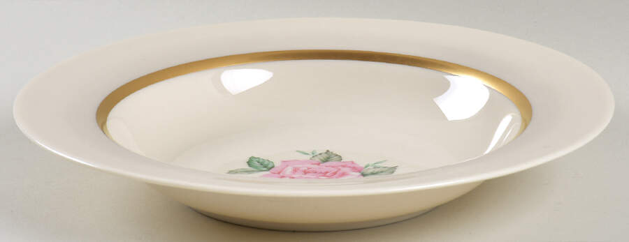 Sweetheart Rose Rim Soup Bowl by Fine Arts-1