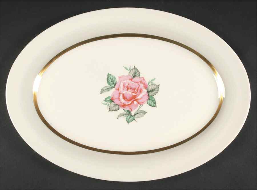 Sweetheart Rose 15" Oval Serving Platter by Fine Arts-1