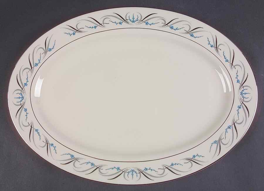 Waltz of Spring (Rim) 15" Oval Serving Platter by Fine Arts-1