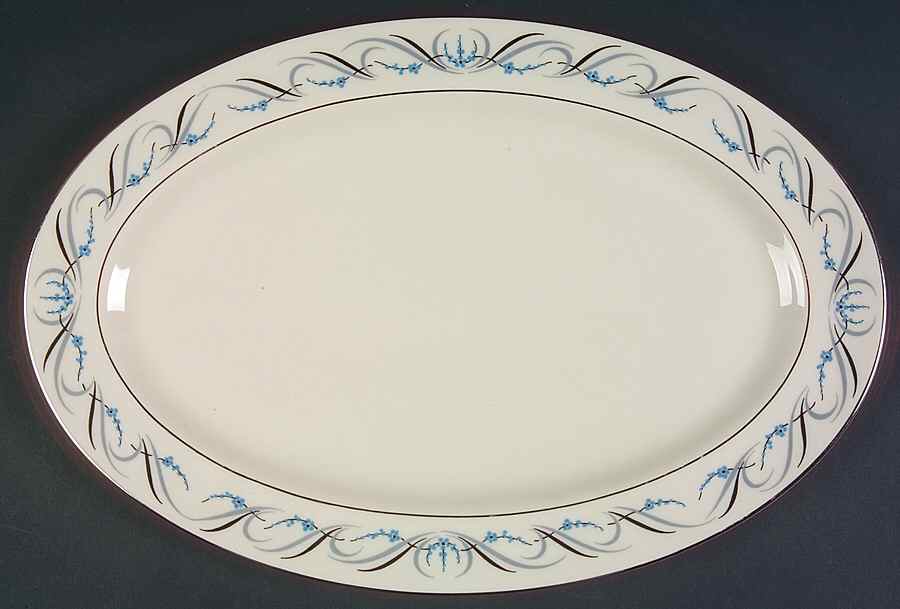 Waltz of Spring (Rim) 13" Oval Serving Platter by Fine Arts-1