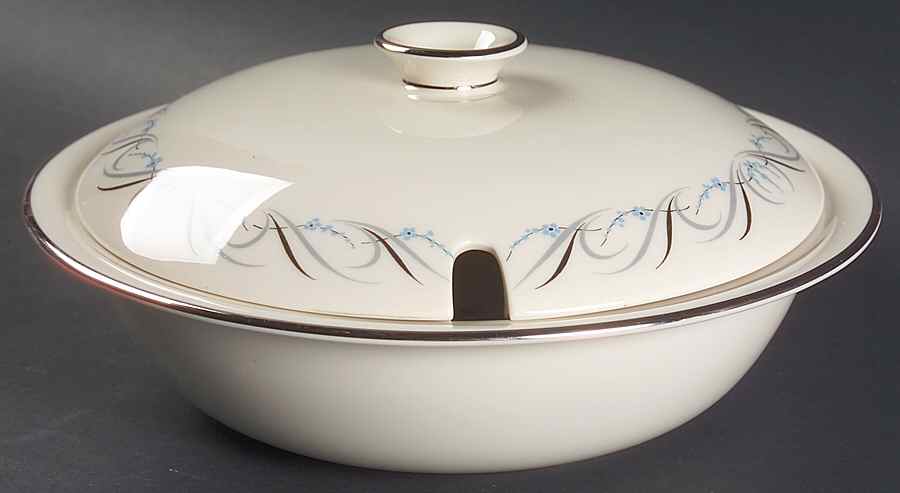Waltz of Spring (Rim) Round Covered Vegetable by Fine Arts-1