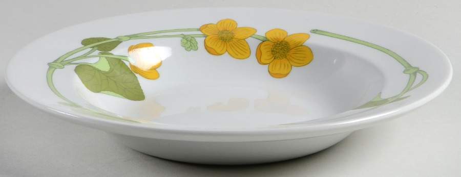 Bekkeblom Rim Soup Bowl by Figgjo (Norway)-1