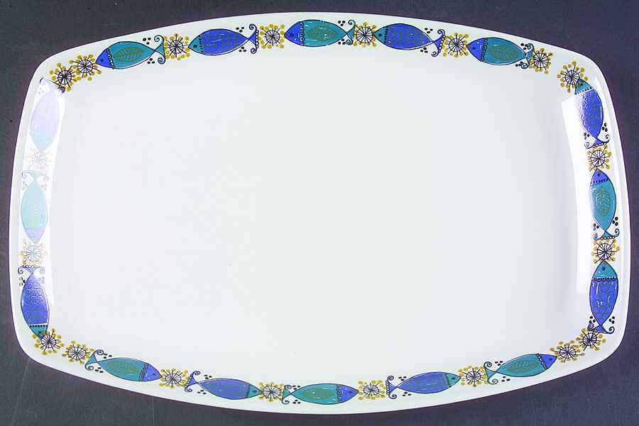 Clupea (Norway) 15" Oval Serving Platter by Figgjo (Norway)-1