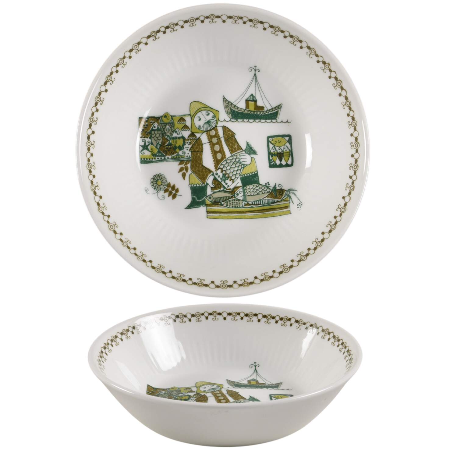 Market Coupe Soup Bowl by Figgjo (Norway)-1